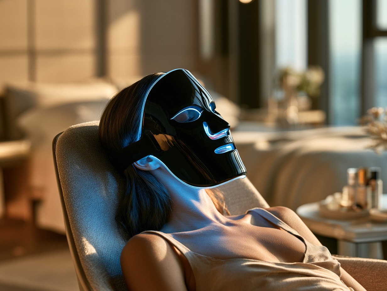 LED light therapy face mask