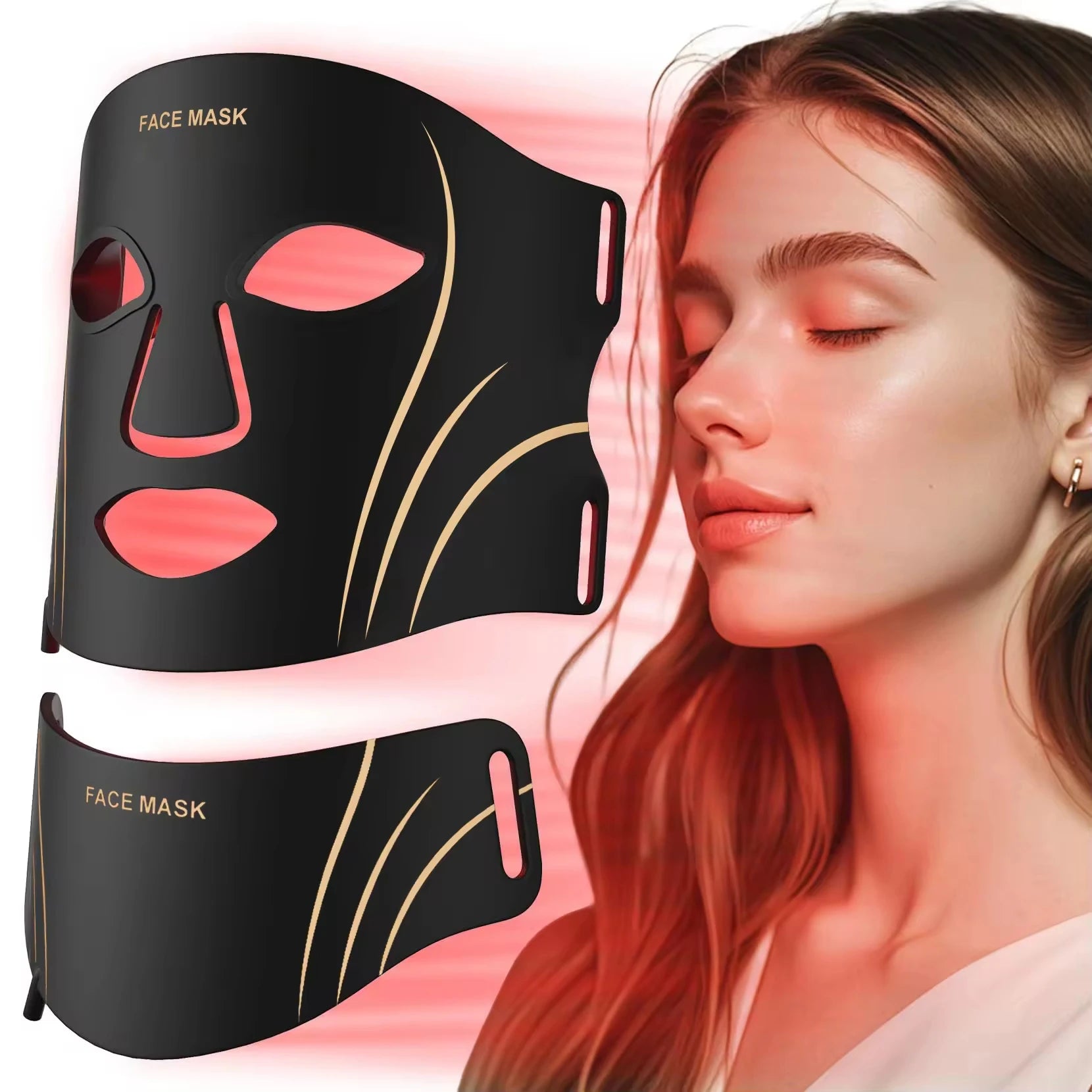 LED Silicone Face & Neck Therapy Mask