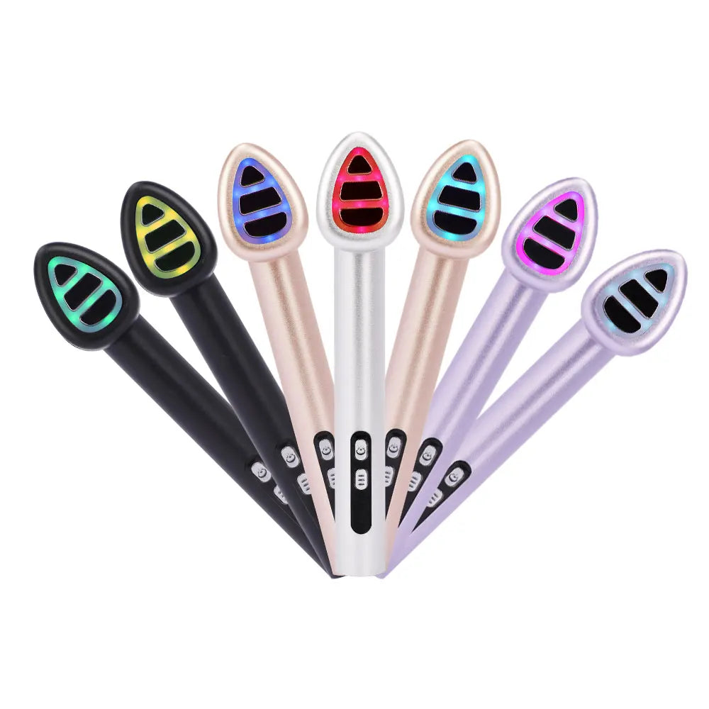 Microcurrent Heated Vibration Beauty Device (7-Color LED Light Therapy, Lifting & Firming, Wrinkle Reduction)