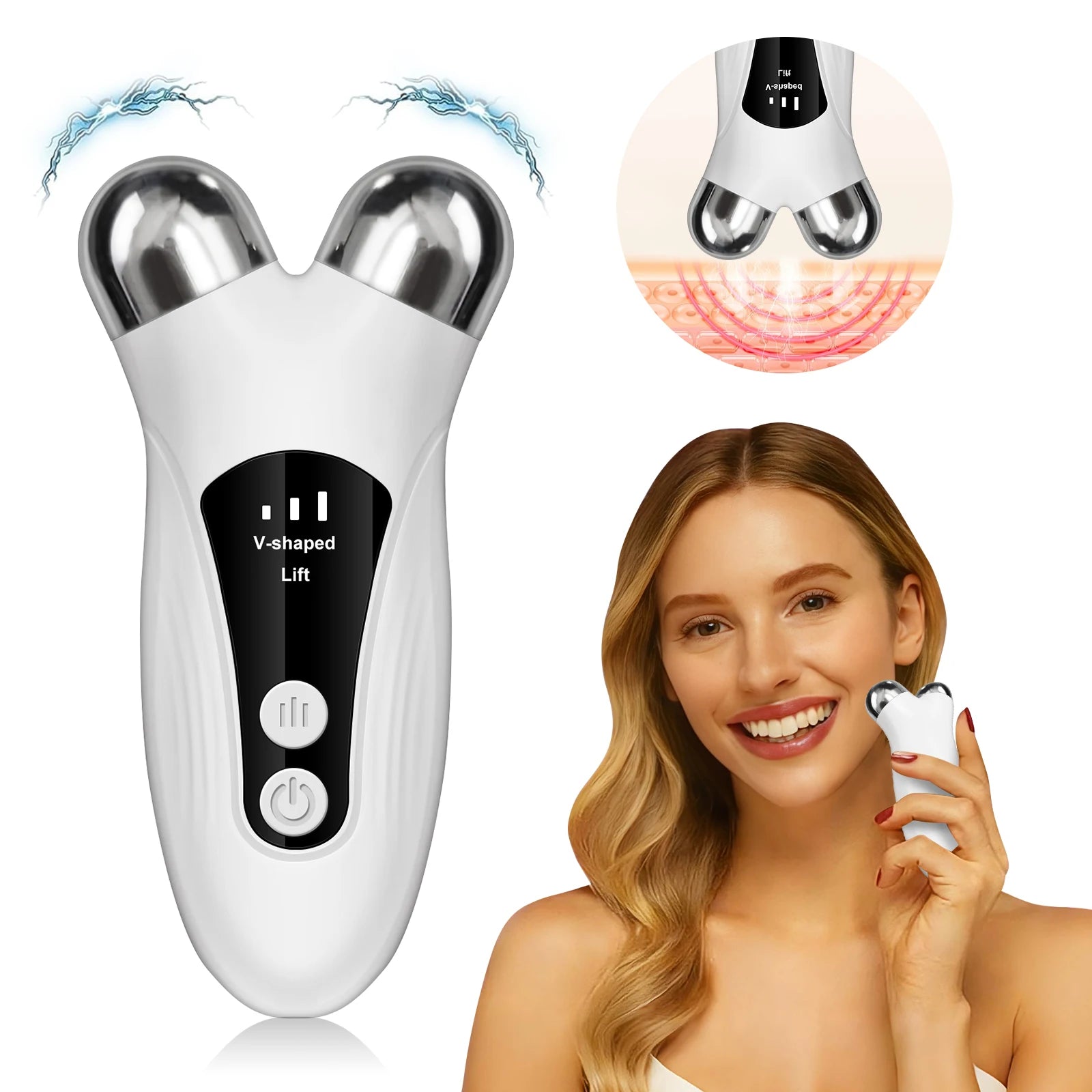 Current Face & Neck Lifting Massager Roller