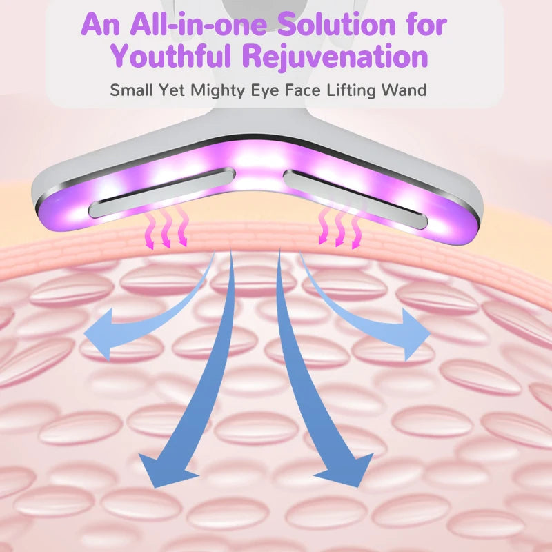 Waterproof LED Neck Beauty Massager with Lifting and Firming Functions