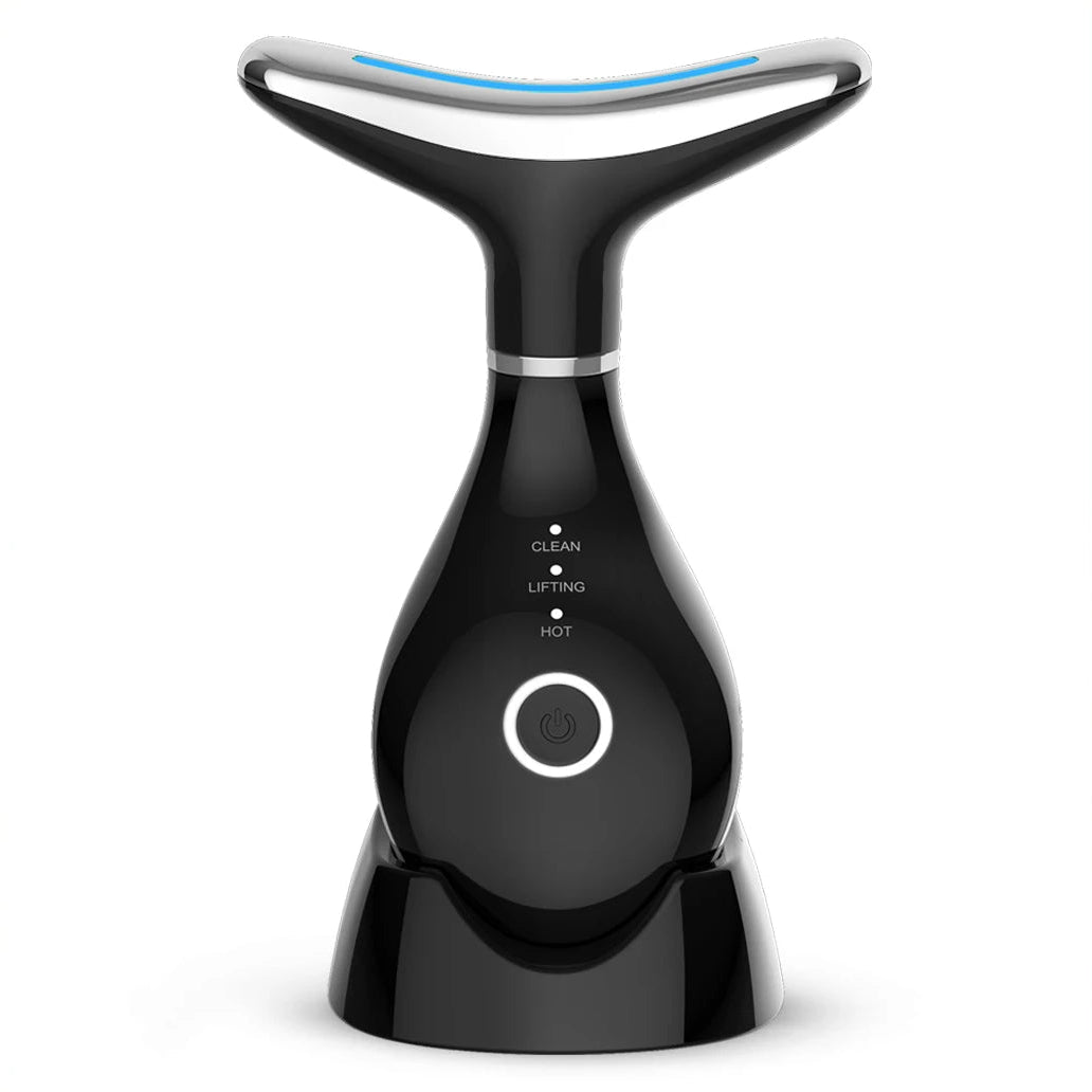 High Frequency 3 LED Light Therapy ABS Waterproof EU/UK Plug Face Neck Skin Tightening Massager