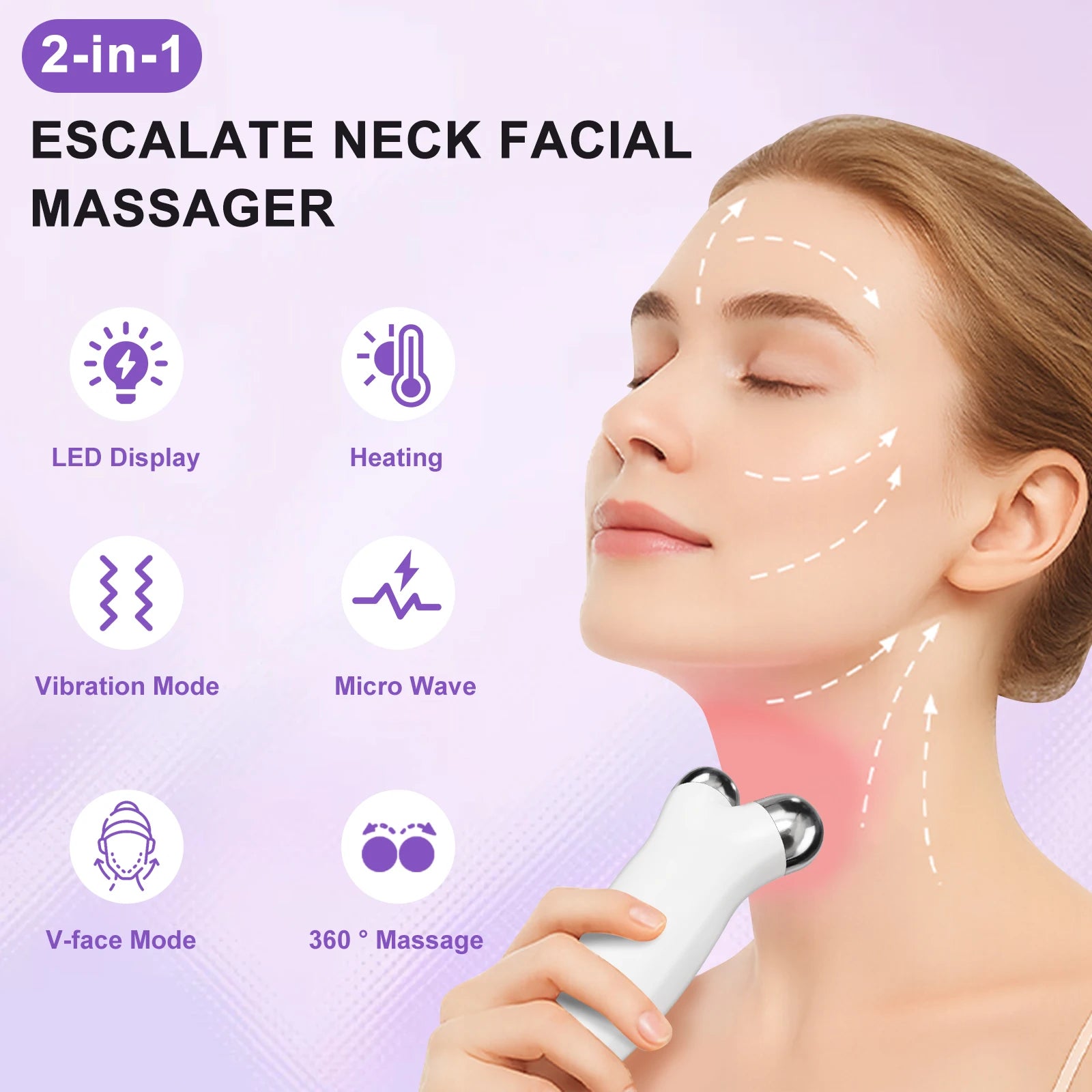 Current Face & Neck Lifting Massager Roller