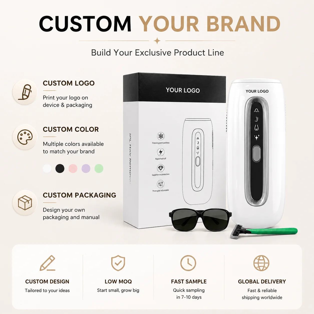 IPL Painless Ice-cooling Hair Removal Device