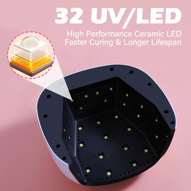 Electric Nail UV Lamp LED Dryer with LCD Timer Display Automatic Gel Curing