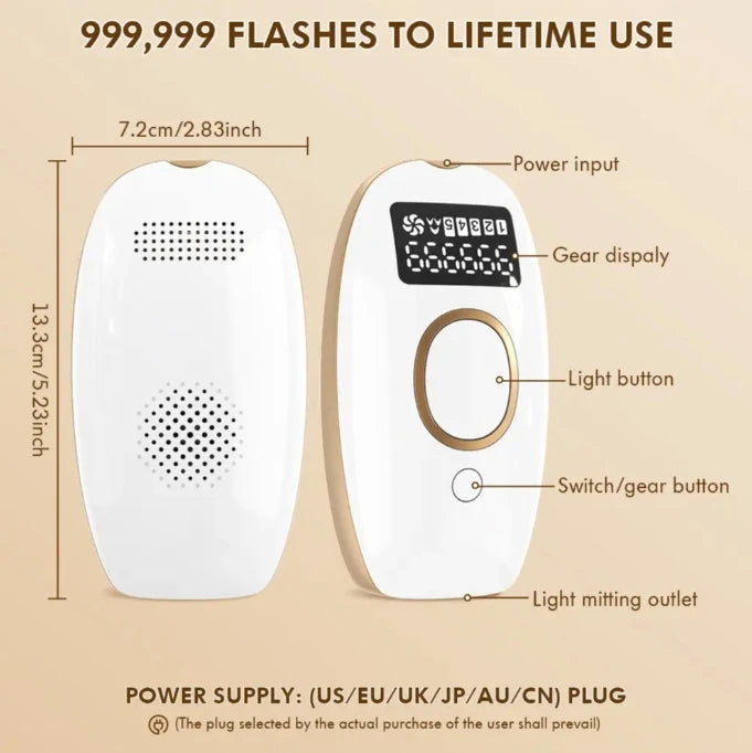 IPL Laser Hair Removal Device for Home Use