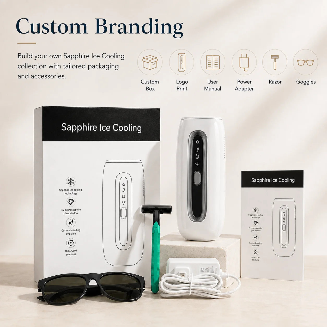 IPL Painless Ice-cooling Hair Removal Device