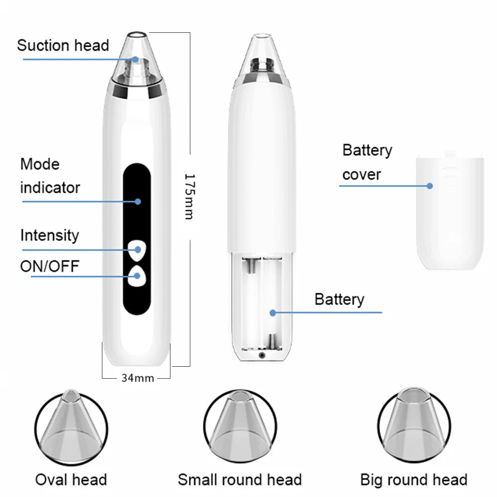 Facial and Nasal Pore Cleaner — Vacuum Blackhead Remover