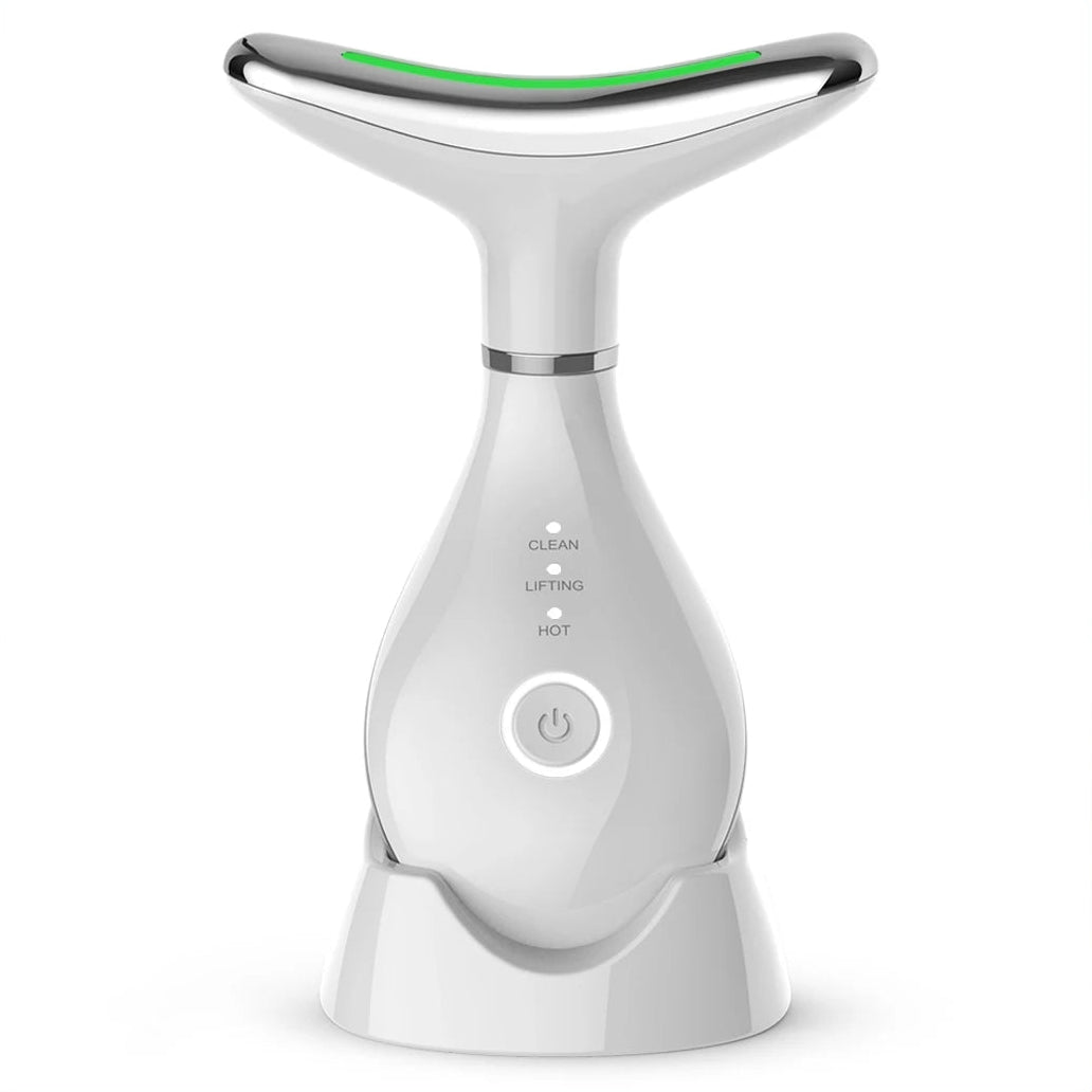 High Frequency 3 LED Light Therapy ABS Waterproof EU/UK Plug Face Neck Skin Tightening Massager