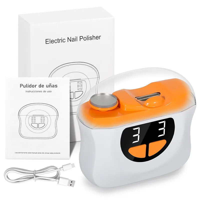 USB Rechargeable Nail Polisher Automatic Nail File - Relaxfeel