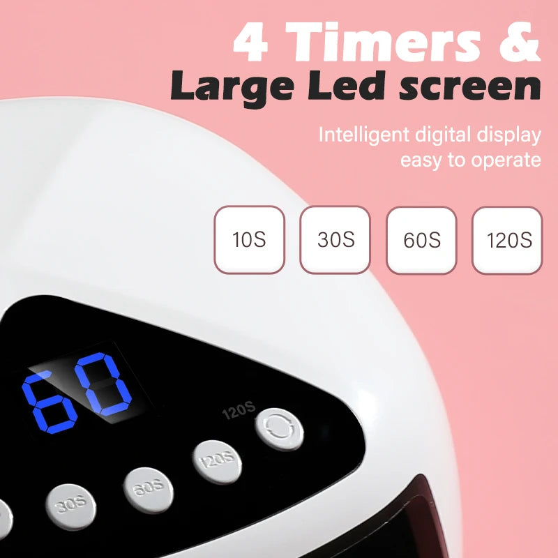Electric Nail UV Lamp LED Dryer with LCD Timer Display Automatic Gel Curing