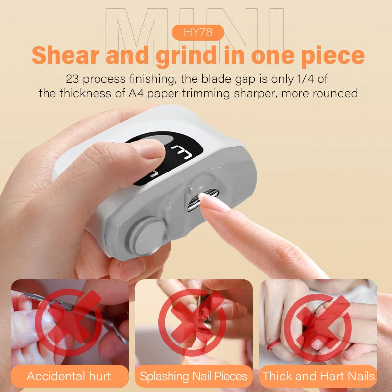 USB Rechargeable Nail Polisher Automatic Nail File - Relaxfeel
