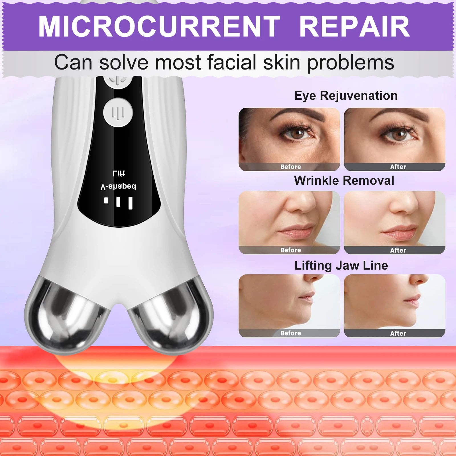 Current Face & Neck Lifting Massager Roller