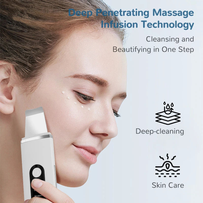Ultrasonic Facial Cleansing Device for Blackhead Removal