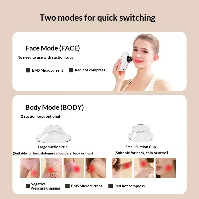 Microcurrent Heating Facial Lifting Pressure Meridian Device