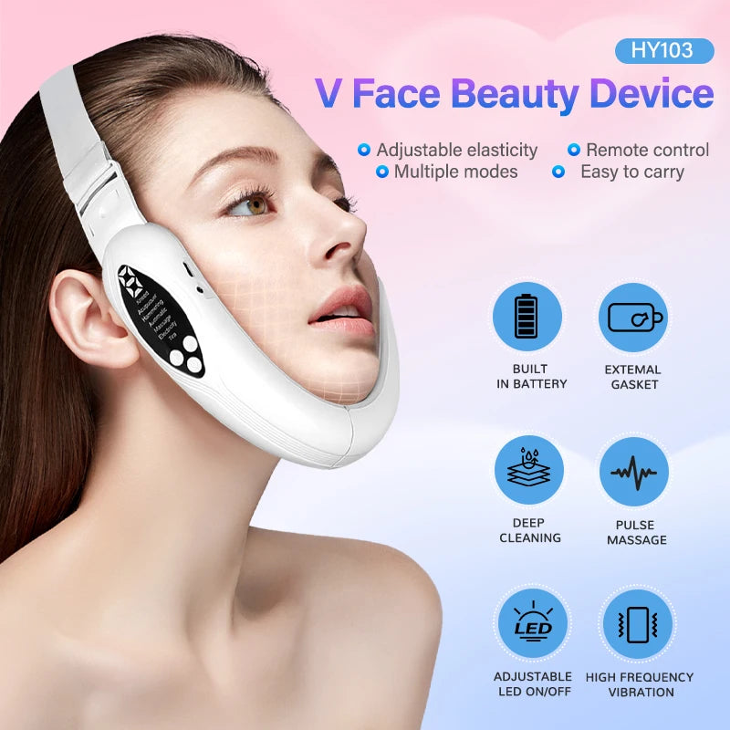 Microcurrent V-face Vibration Slimming Massager