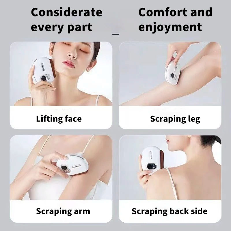 Hot Compress Gua Sha Face Lift Massager
