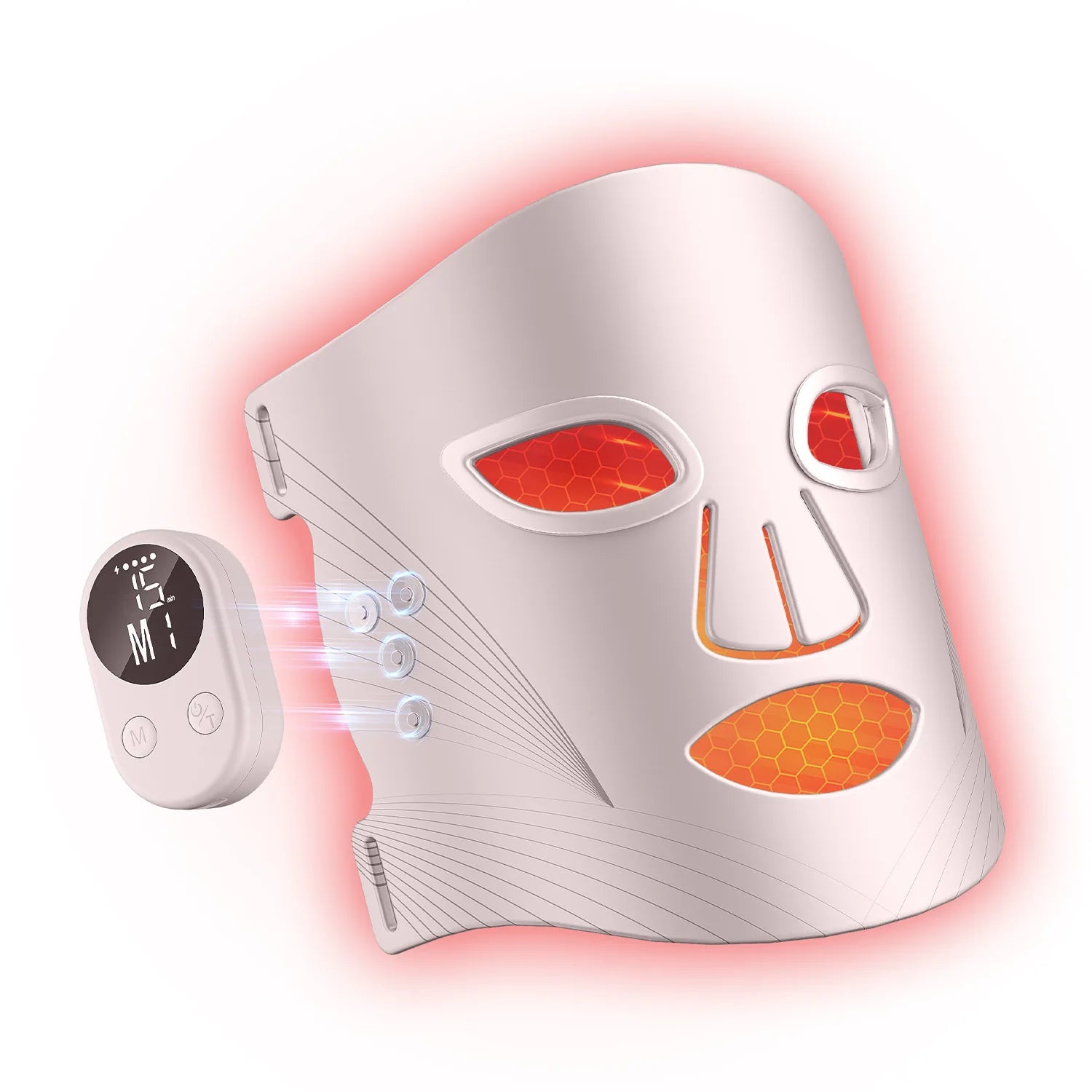 Wireless LED Silicone Red Light Therapy Face Mask