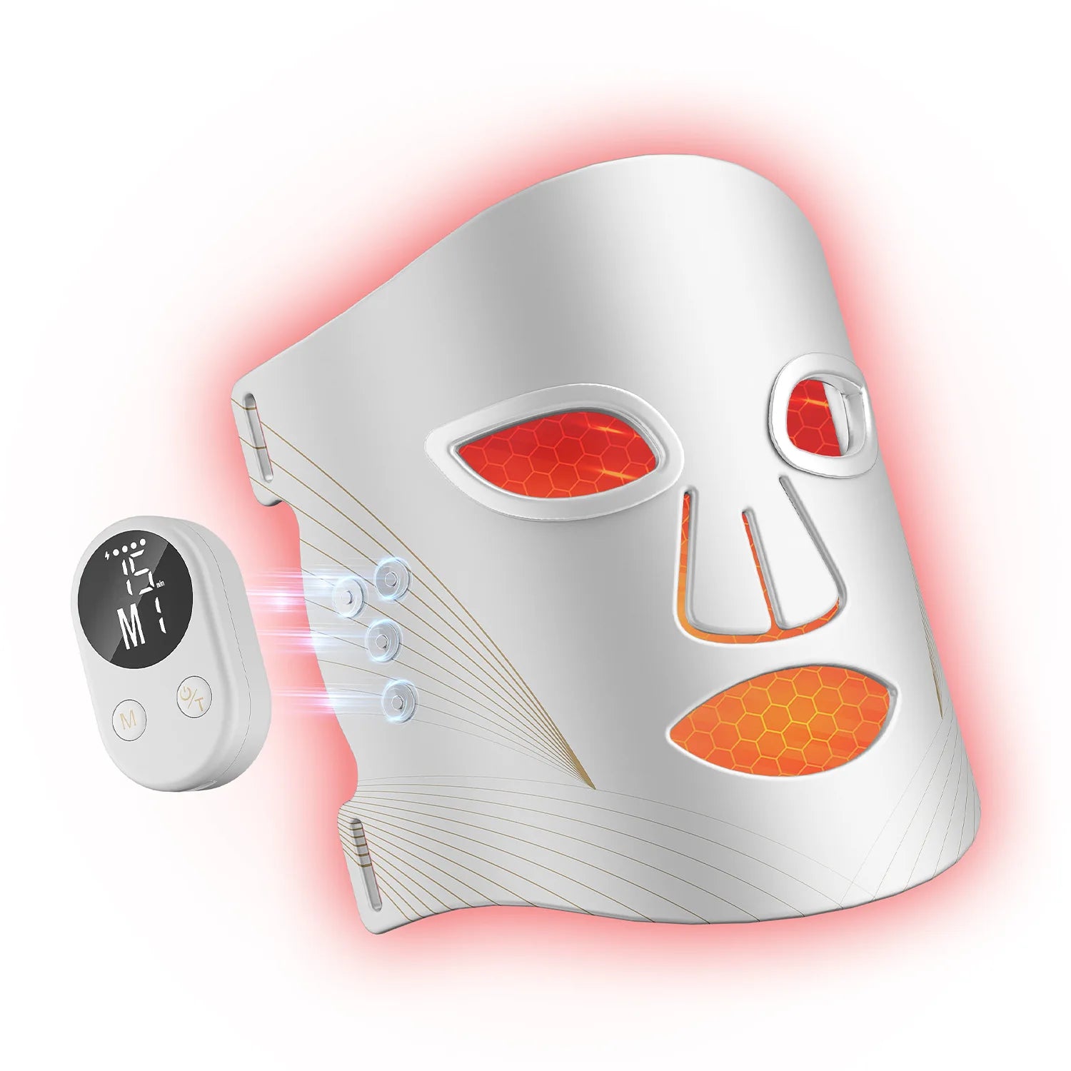 Wireless LED Silicone Red Light Therapy Face Mask
