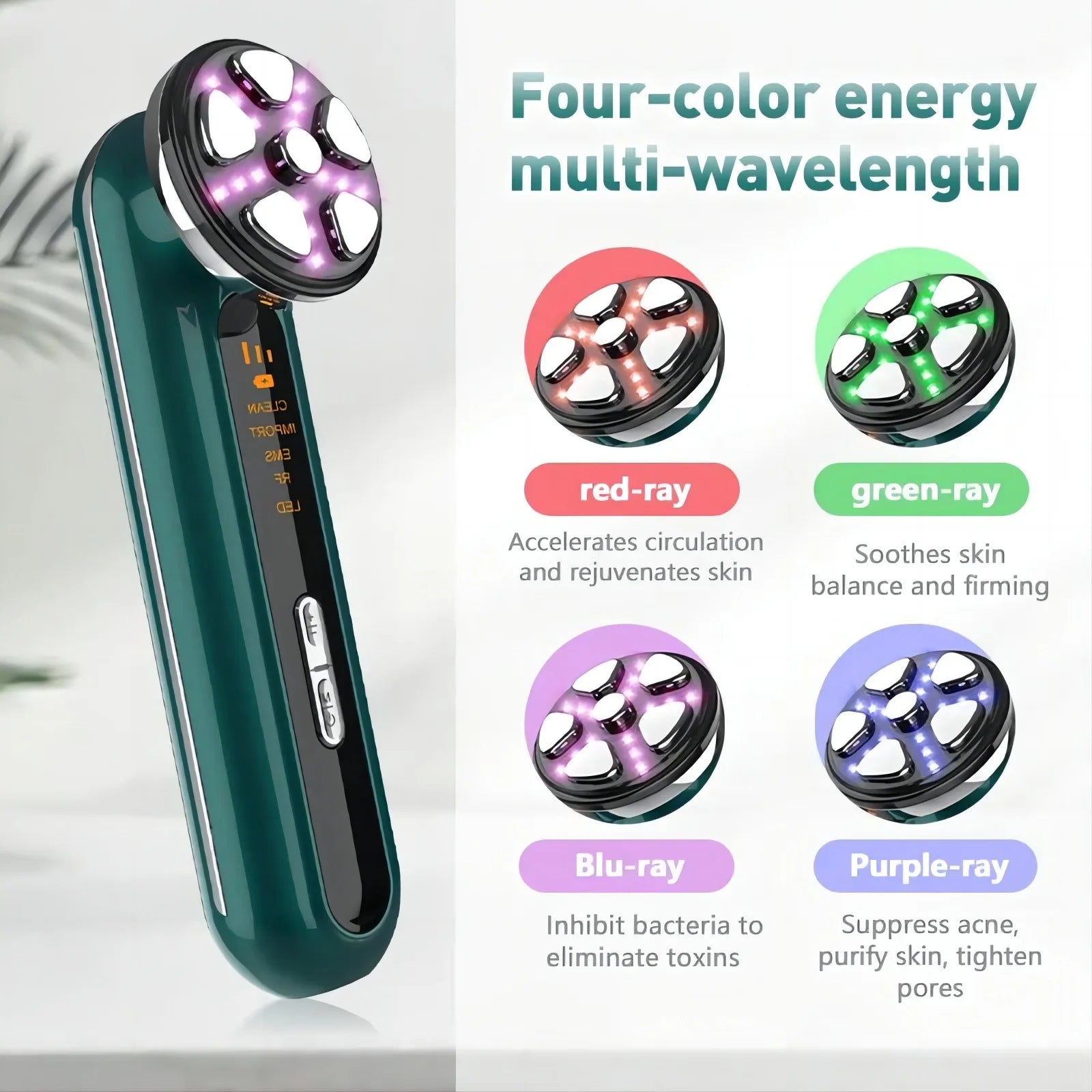 Radio Frequency RF Microcurrent Facial Lifting Massager