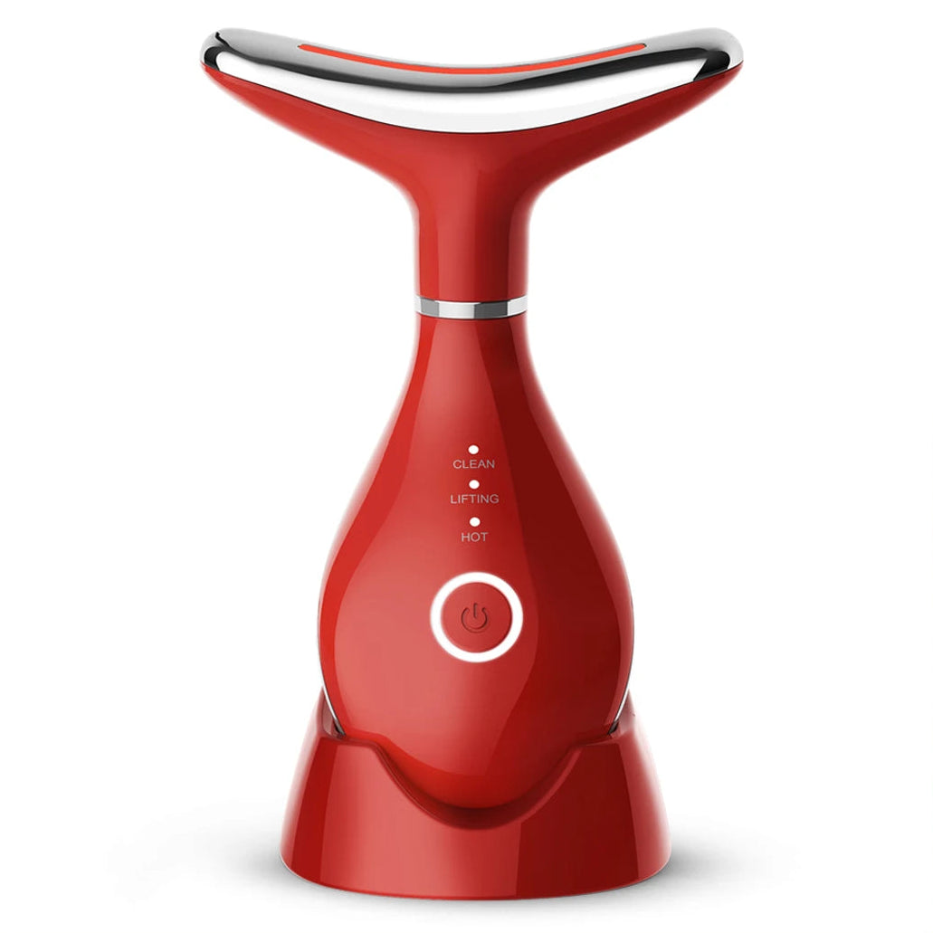 High Frequency 3 LED Light Therapy ABS Waterproof EU/UK Plug Face Neck Skin Tightening Massager