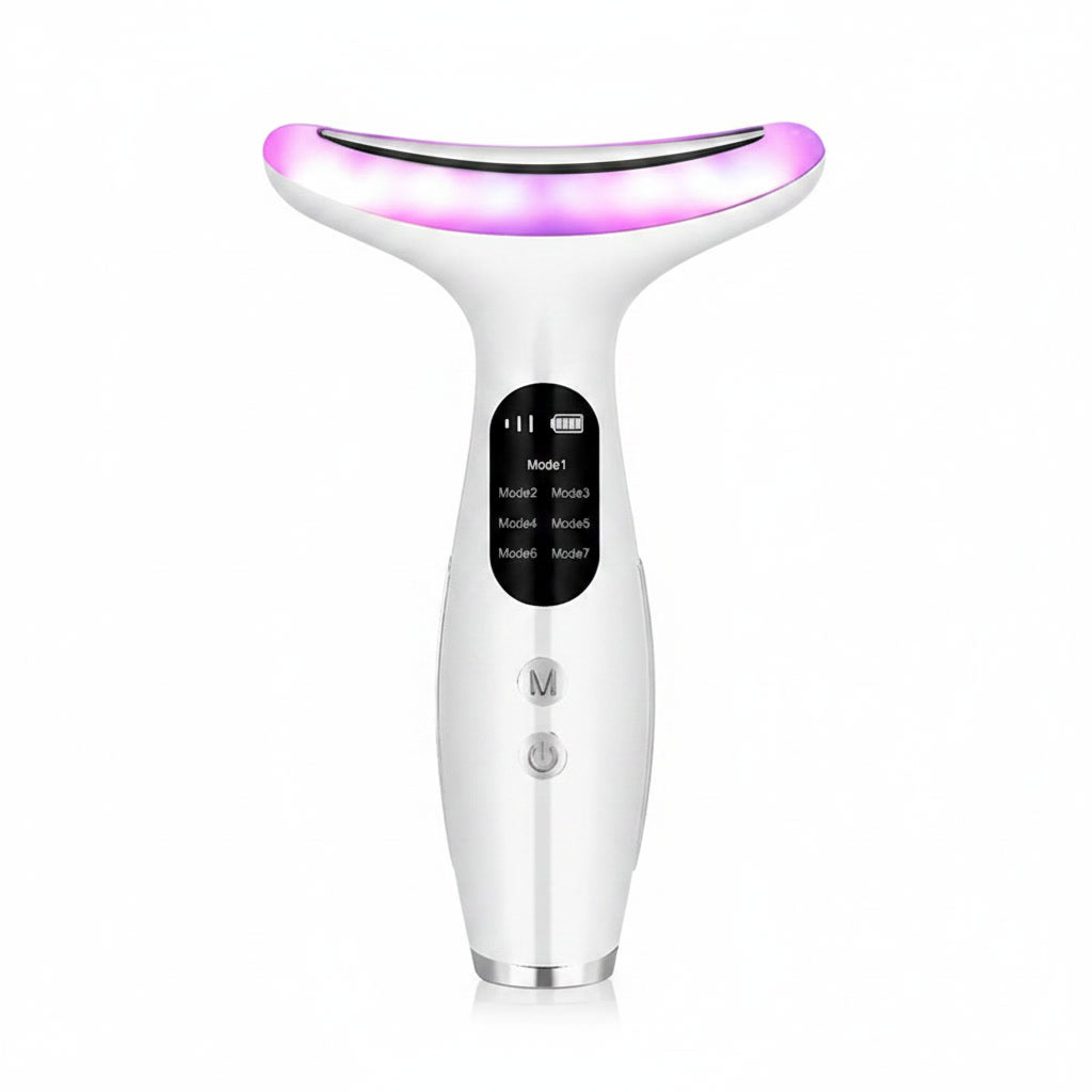 7 Color Face Neck Massager Lifting Beauty Device